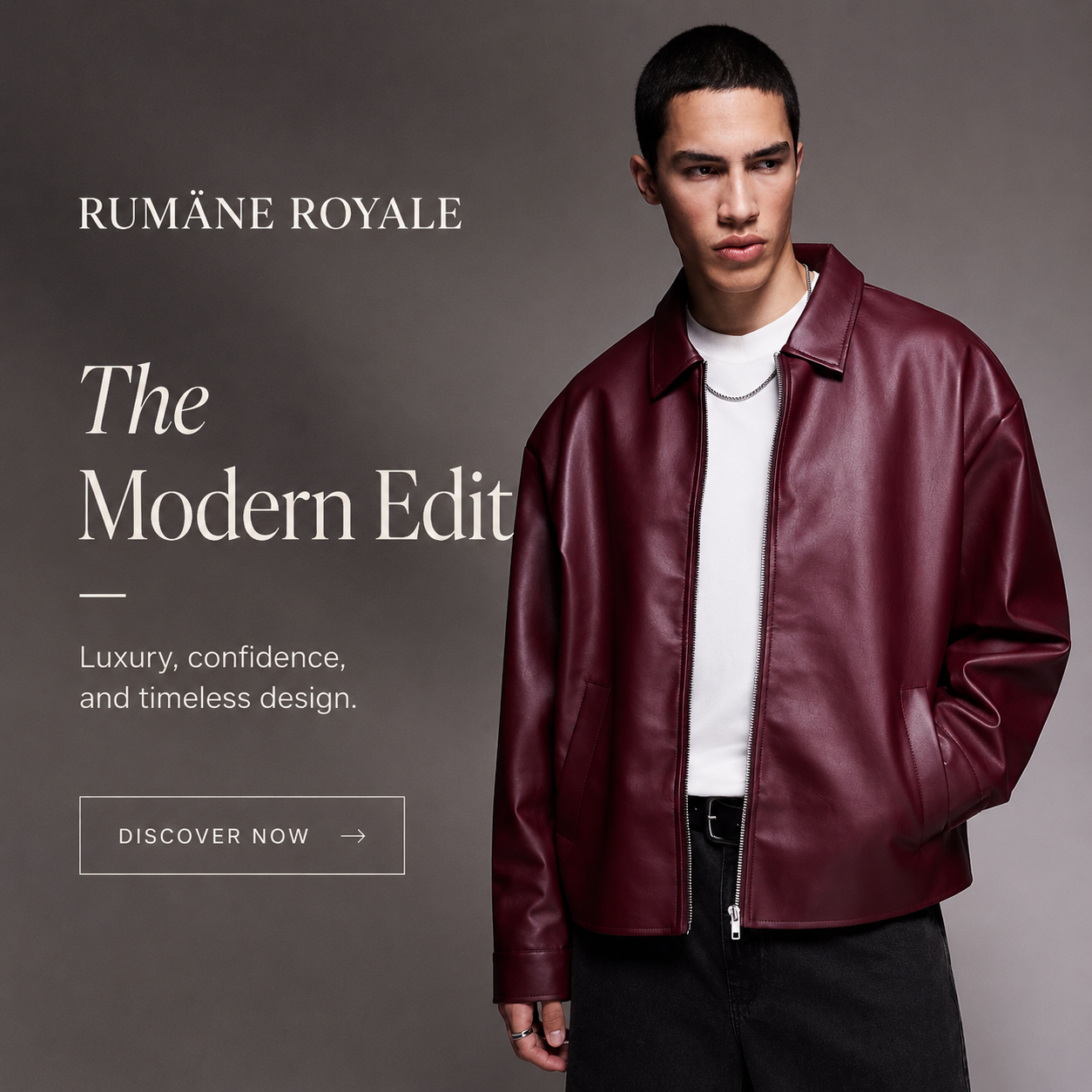 Burgundy Luxe Leather Jacket
